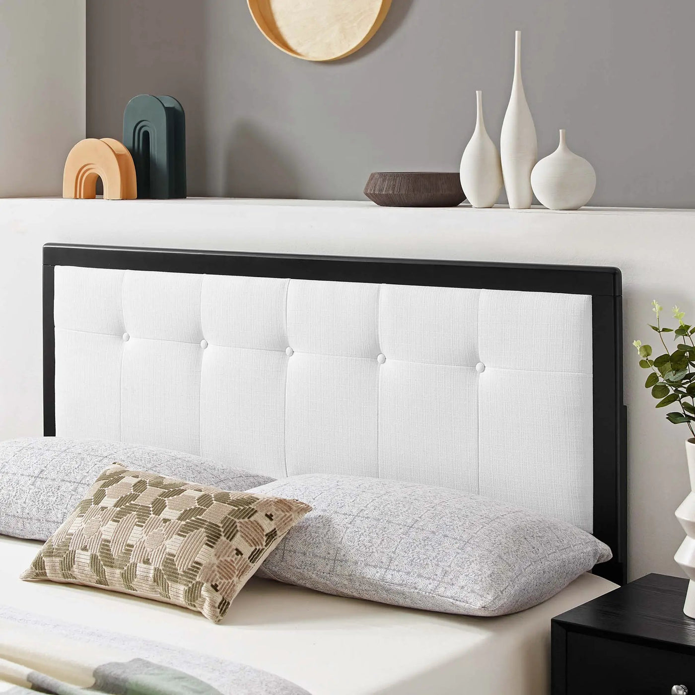 Draper Tufted Fabric and Wood Queen Headboard by Modway by HouseOfZazla