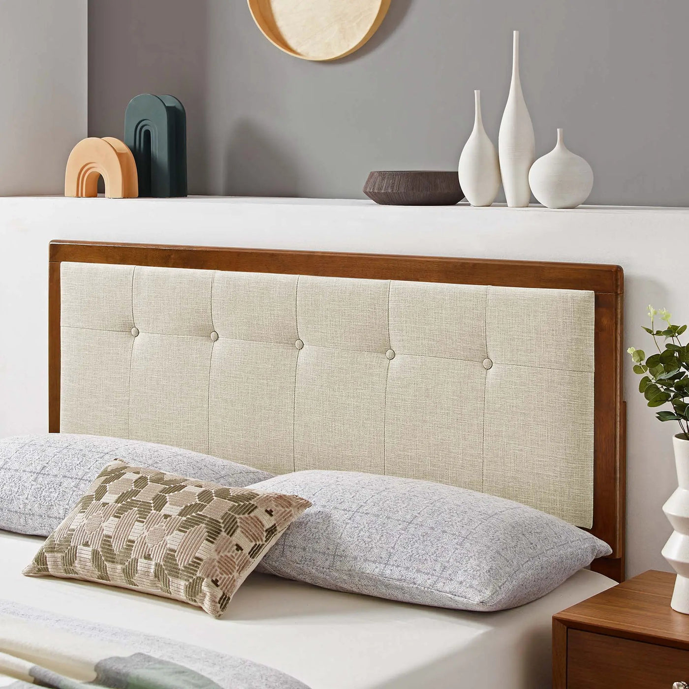 Draper Tufted Fabric and Wood Queen Headboard by Modway by HouseOfZazla