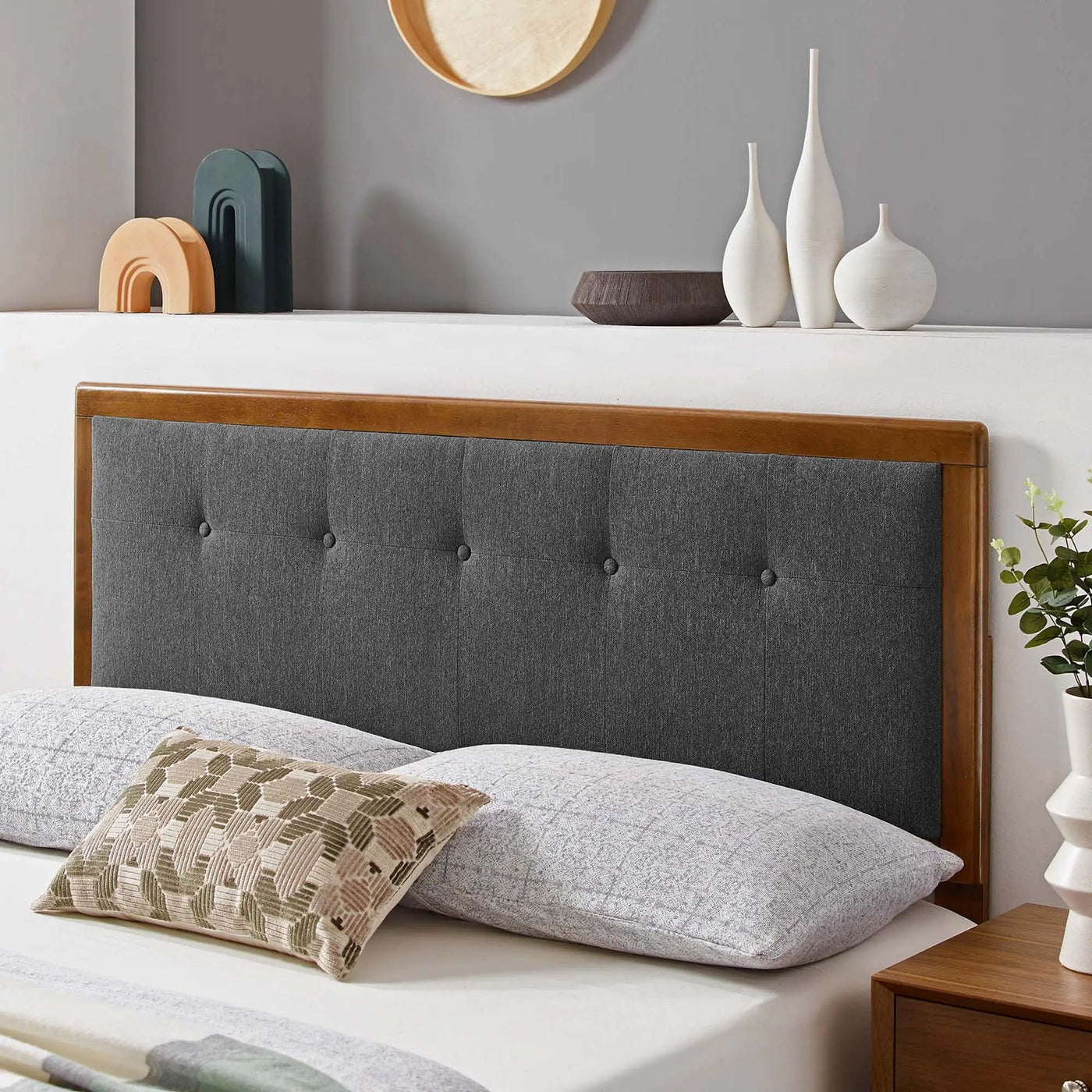Draper Tufted Fabric and Wood Queen Headboard by Modway by HouseOfZazla