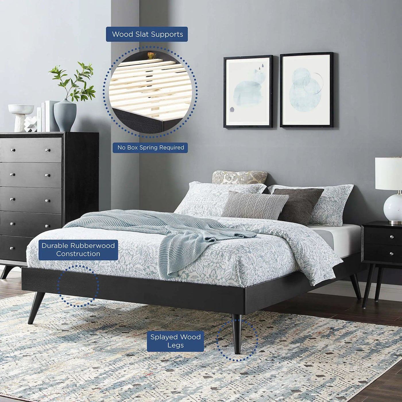 Margo Wood Full Platform Bed Frame by Modway by HouseOfZazla