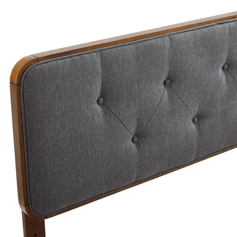 Collins Tufted Fabric and Wood Full Headboard by Modway by HouseOfZazla