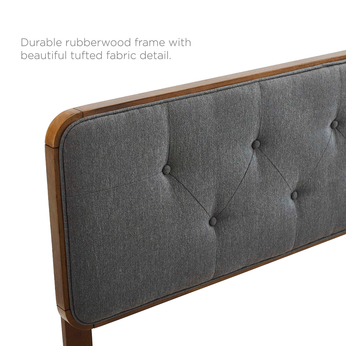 Collins Tufted Fabric and Wood Headboard by Modway, photo 38 of 43
