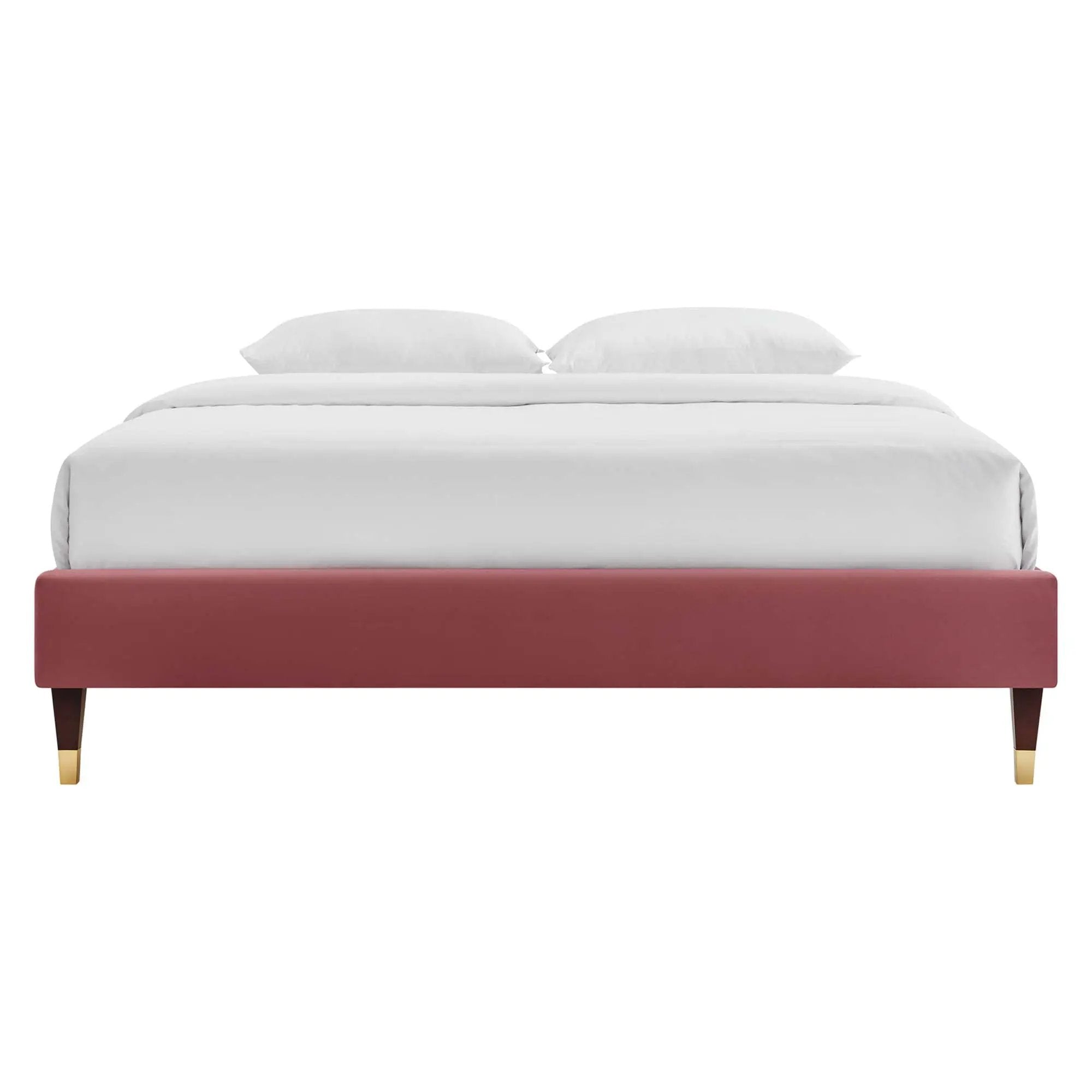 Harlow Performance Velvet Queen Platform Bed Frame by Modway by HouseOfZazla