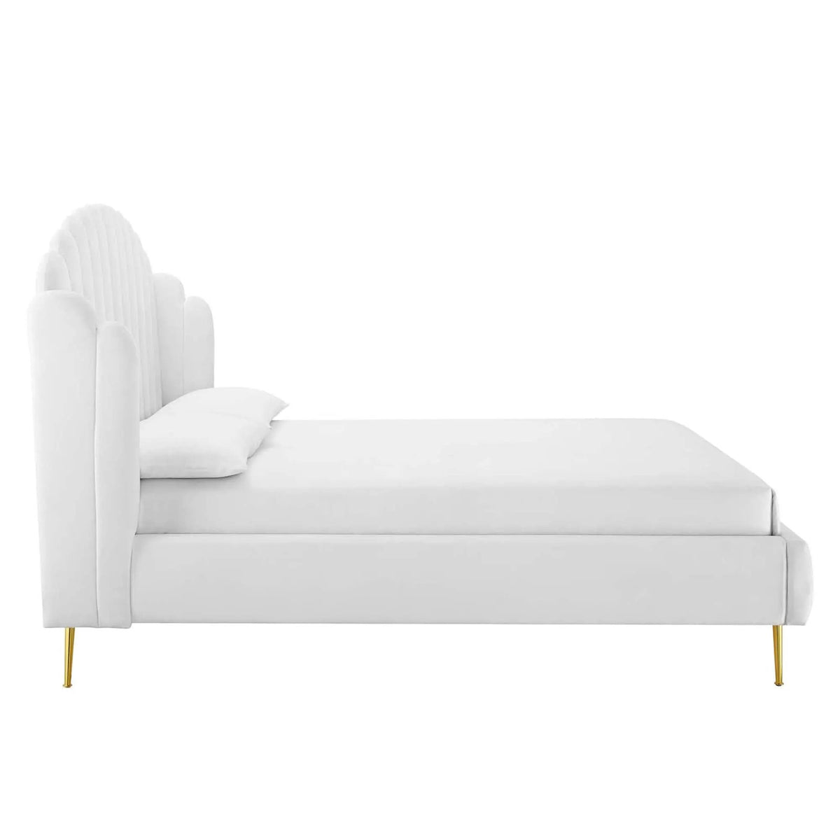 Lana Performance Velvet Queen Wingback Platform Bed by Modway by HouseOfZazla
