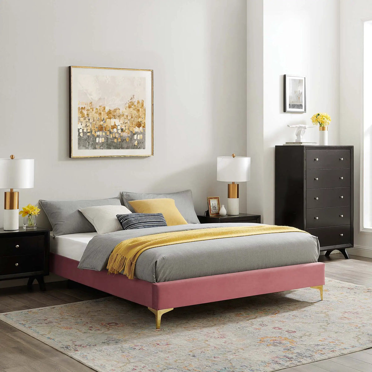 Sutton Performance Velvet Full Bed Frame by Modway by HouseOfZazla