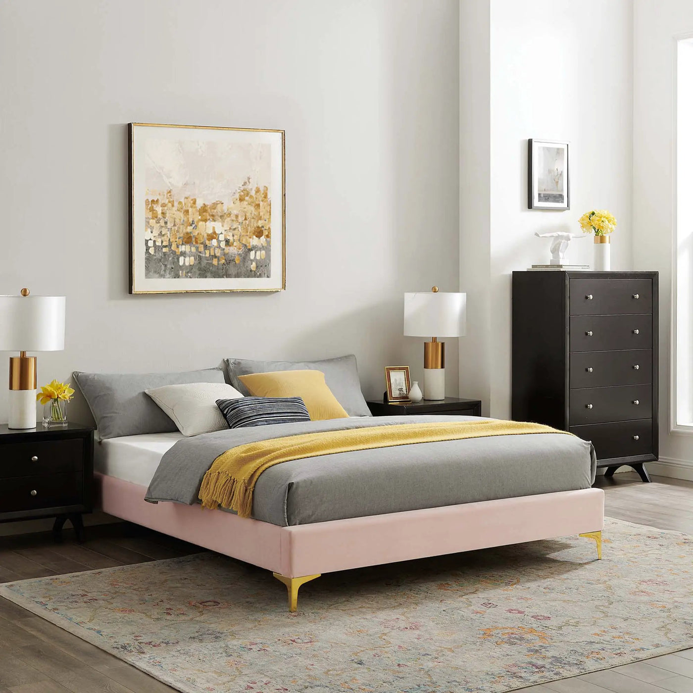 Sutton Performance Velvet Full Bed Frame by Modway by HouseOfZazla