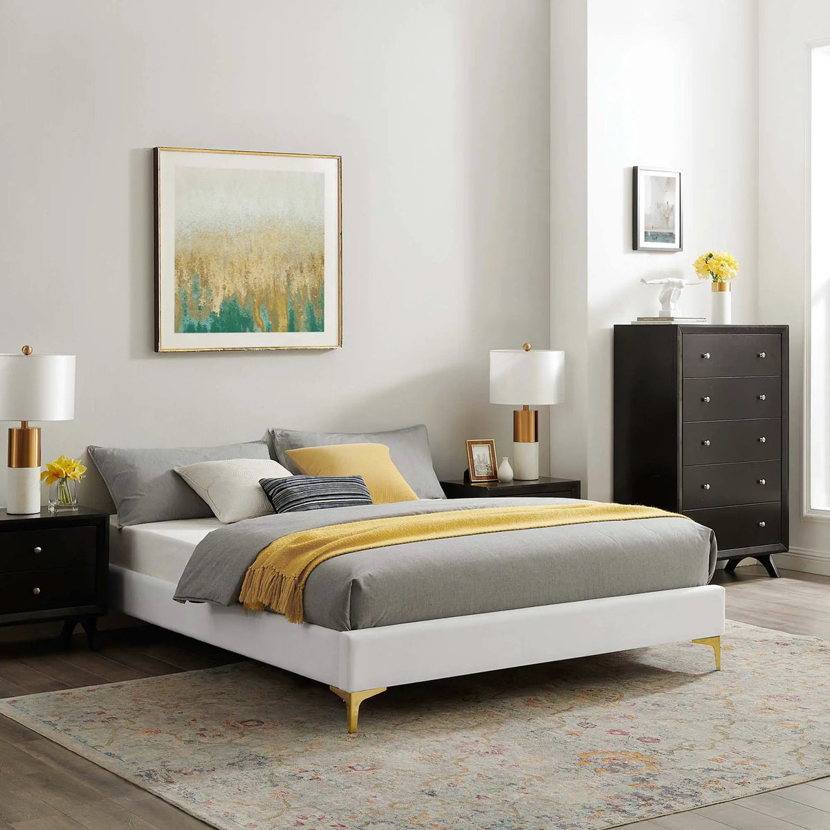 Sutton Performance Velvet Full Bed Frame by Modway by HouseOfZazla
