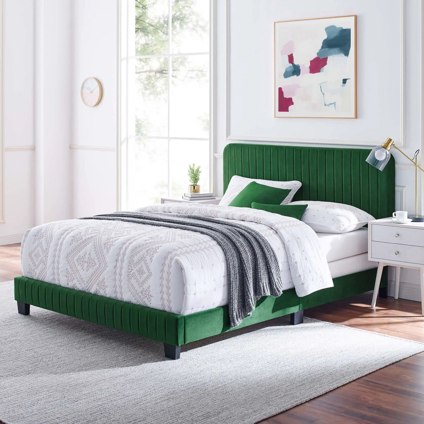 Celine Channel Tufted Performance Velvet Queen Bed by Modway by HouseOfZazla