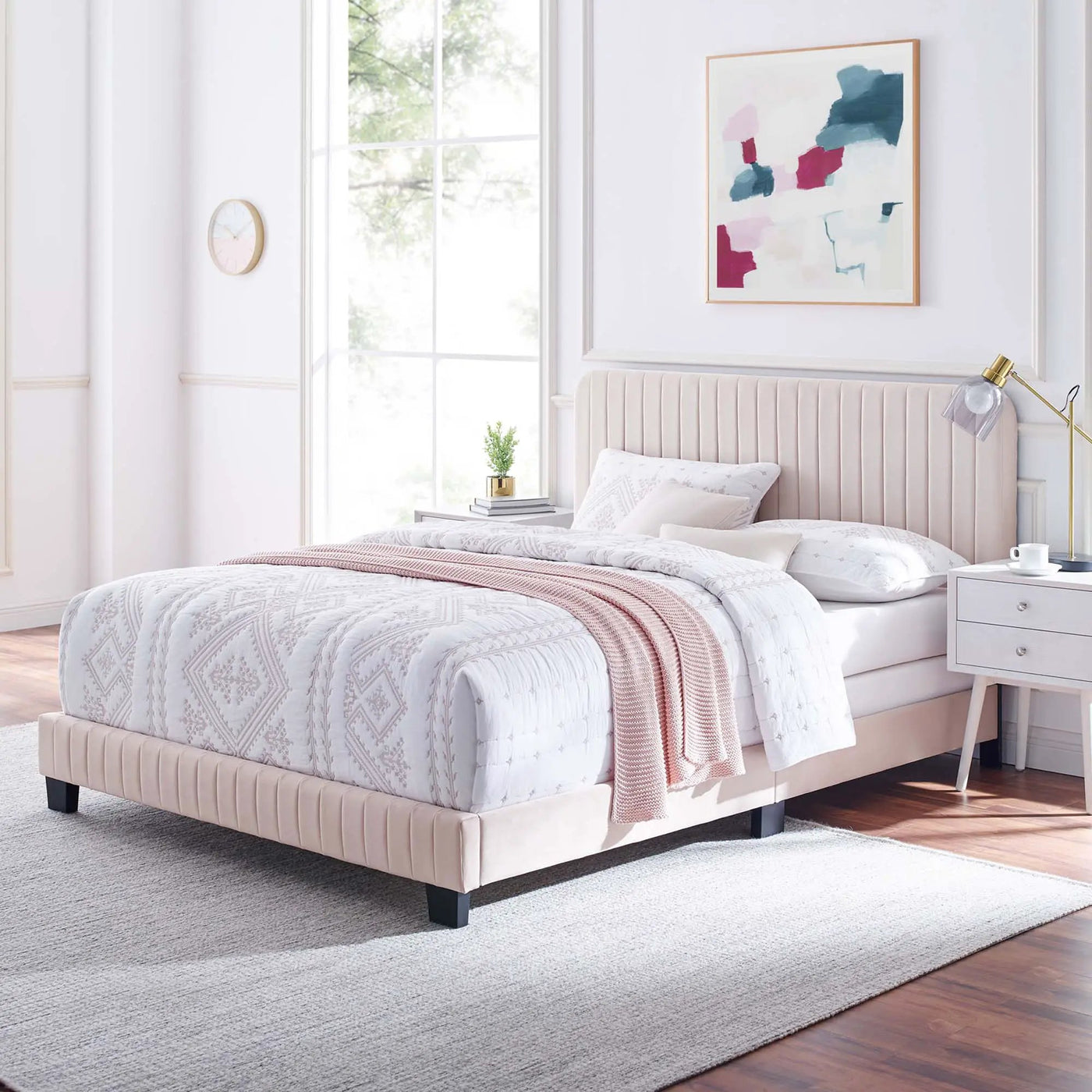 Celine Channel Tufted Performance Velvet Queen Bed by Modway by HouseOfZazla