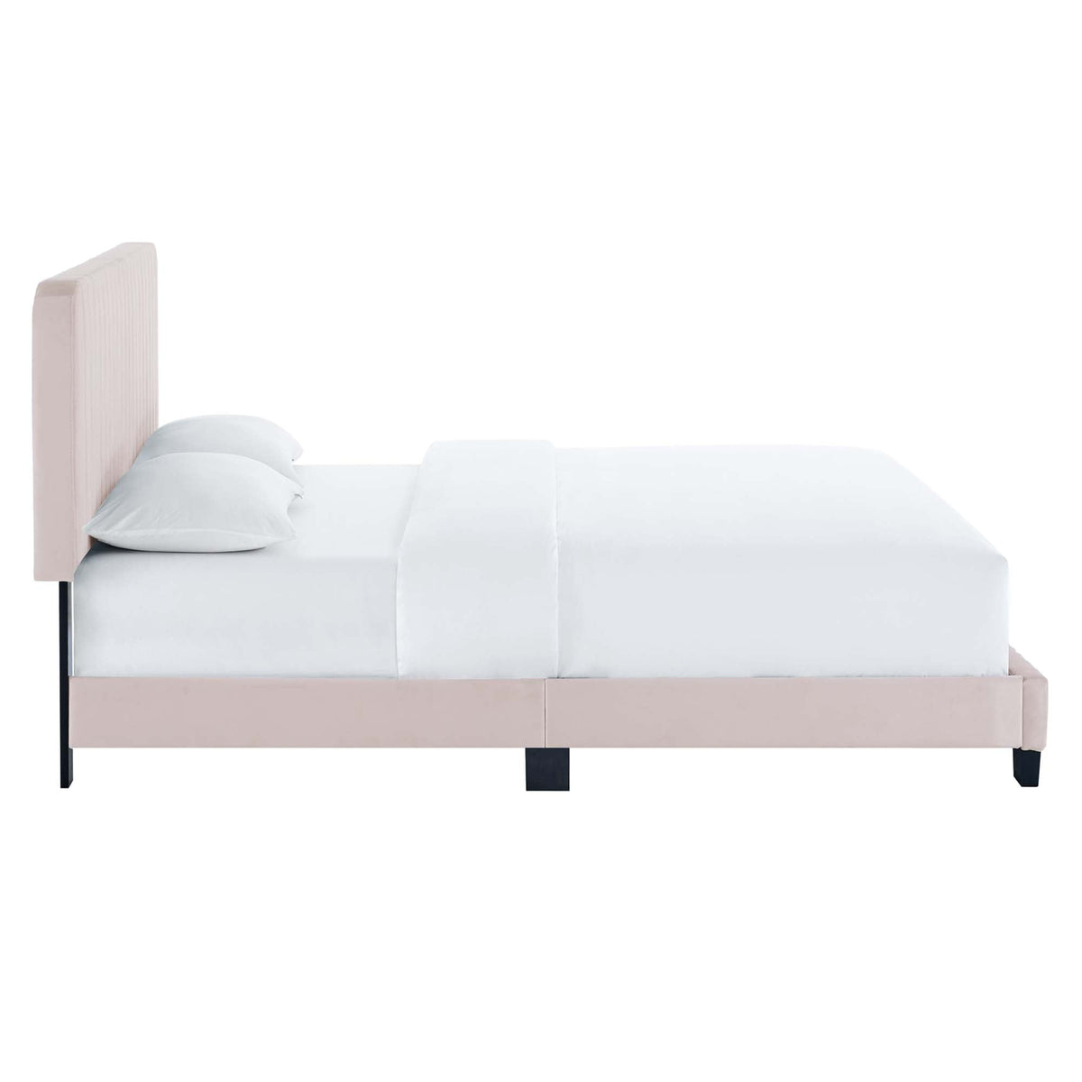 Celine Channel Tufted Performance Velvet Queen Platform Bed by Modway, photo 19 of 24