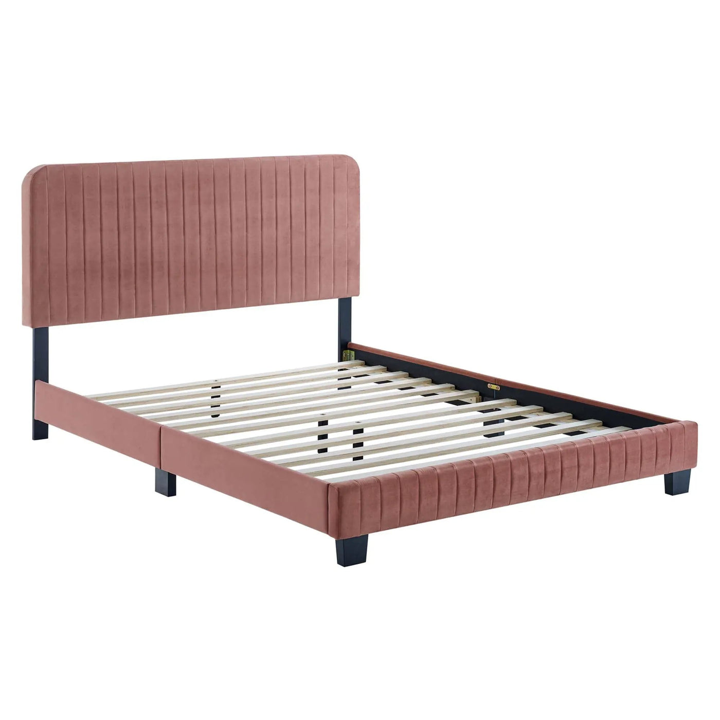 Celine Channel Tufted Performance Velvet Twin Platform Bed by Modway by HouseOfZazla