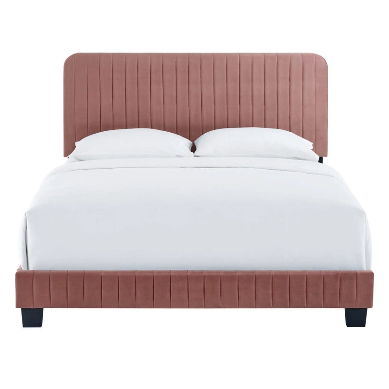 Celine Channel Tufted Performance Velvet Twin Platform Bed by Modway by HouseOfZazla