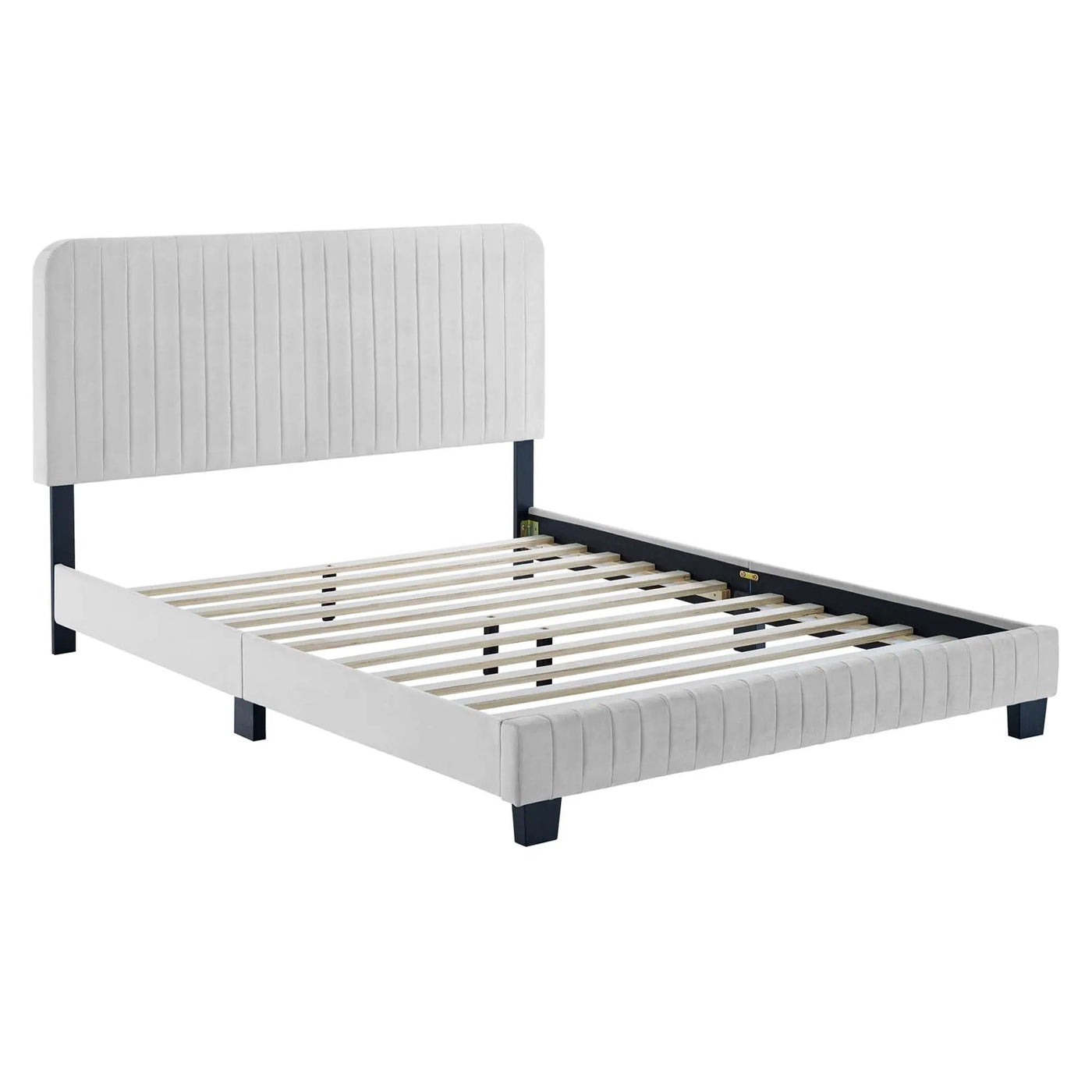 Celine Channel Tufted Performance Velvet Twin Platform Bed by Modway by HouseOfZazla