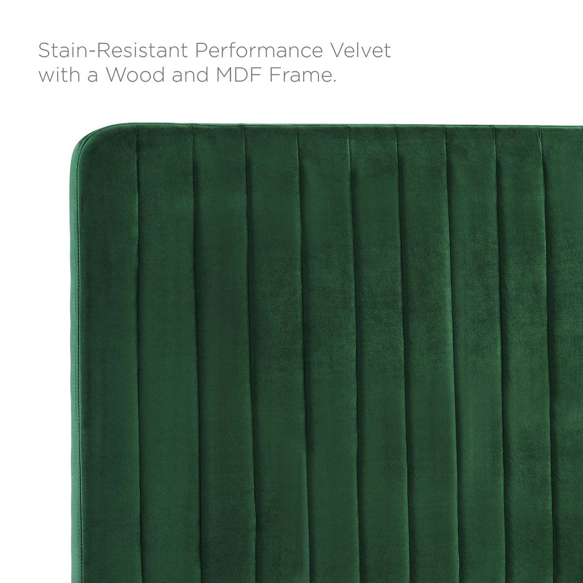 Milenna Channel Tufted Performance Velvet Headboard by Modway, photo 2 of 20