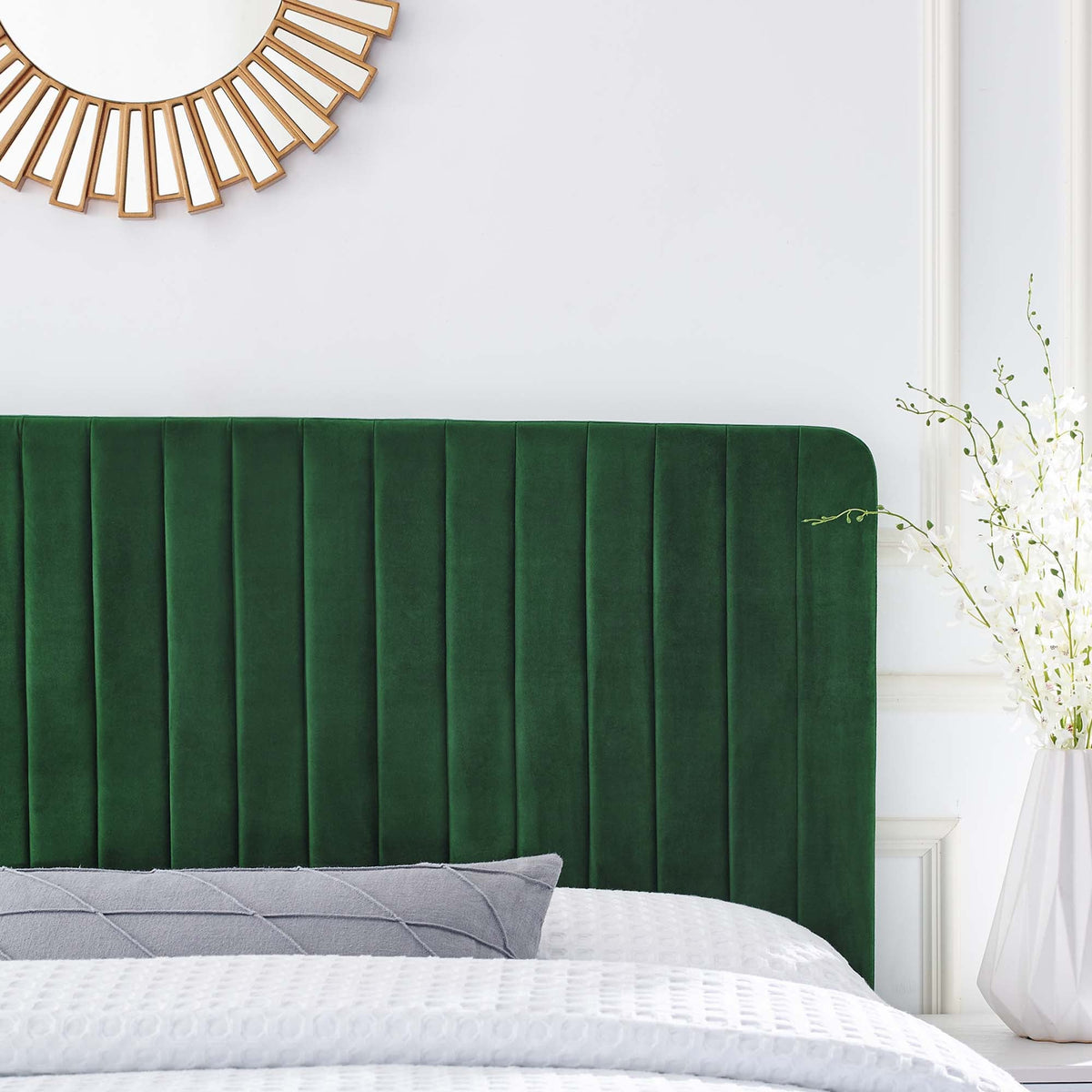 Milenna Channel Tufted Performance Velvet Headboard by Modway, photo 18 of 20