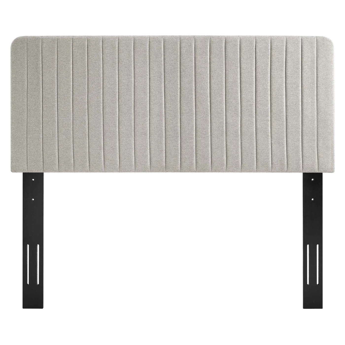 Milenna Channel Tufted Upholstered Fabric Full/Queen Headboard by HouseOfZazla