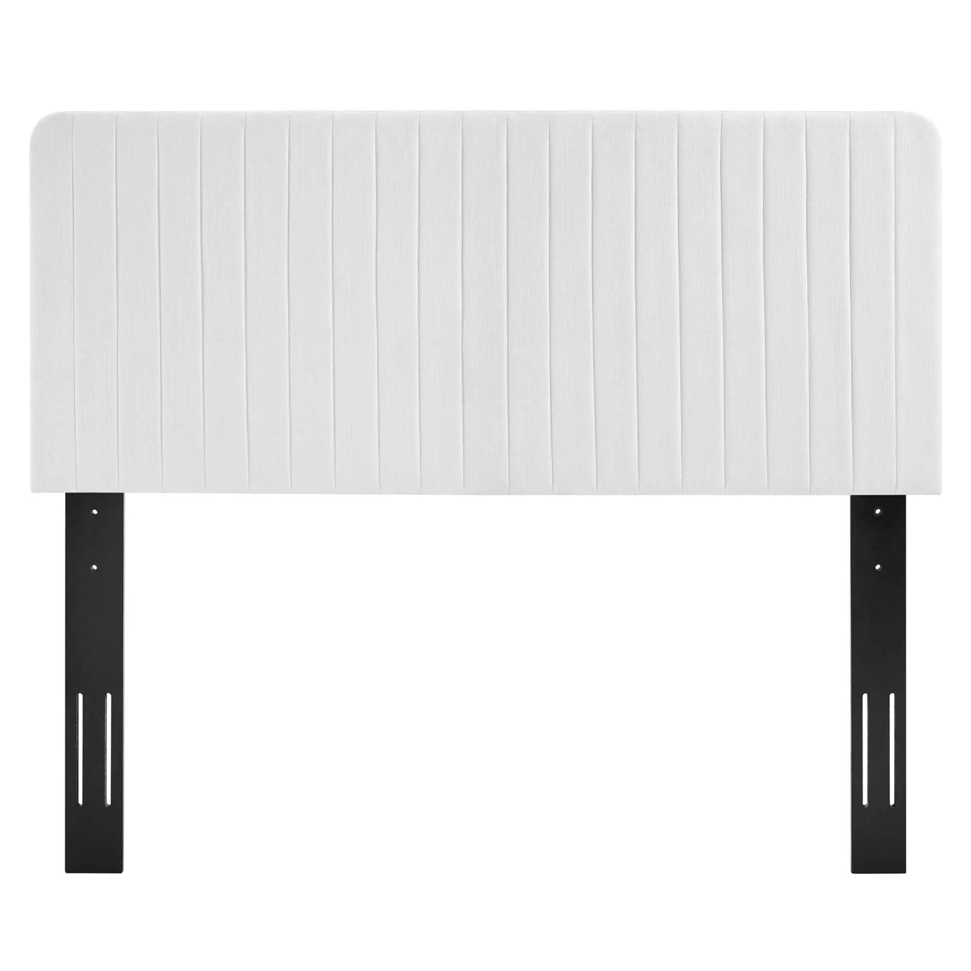 Milenna Channel Tufted Upholstered Fabric Full/Queen Headboard by HouseOfZazla
