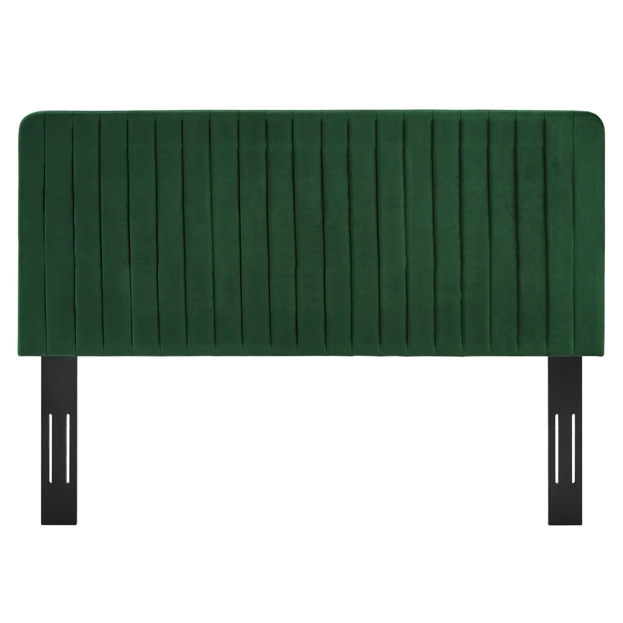 Milenna Channel Tufted Performance Velvet King/California King Headboard by HouseOfZazla