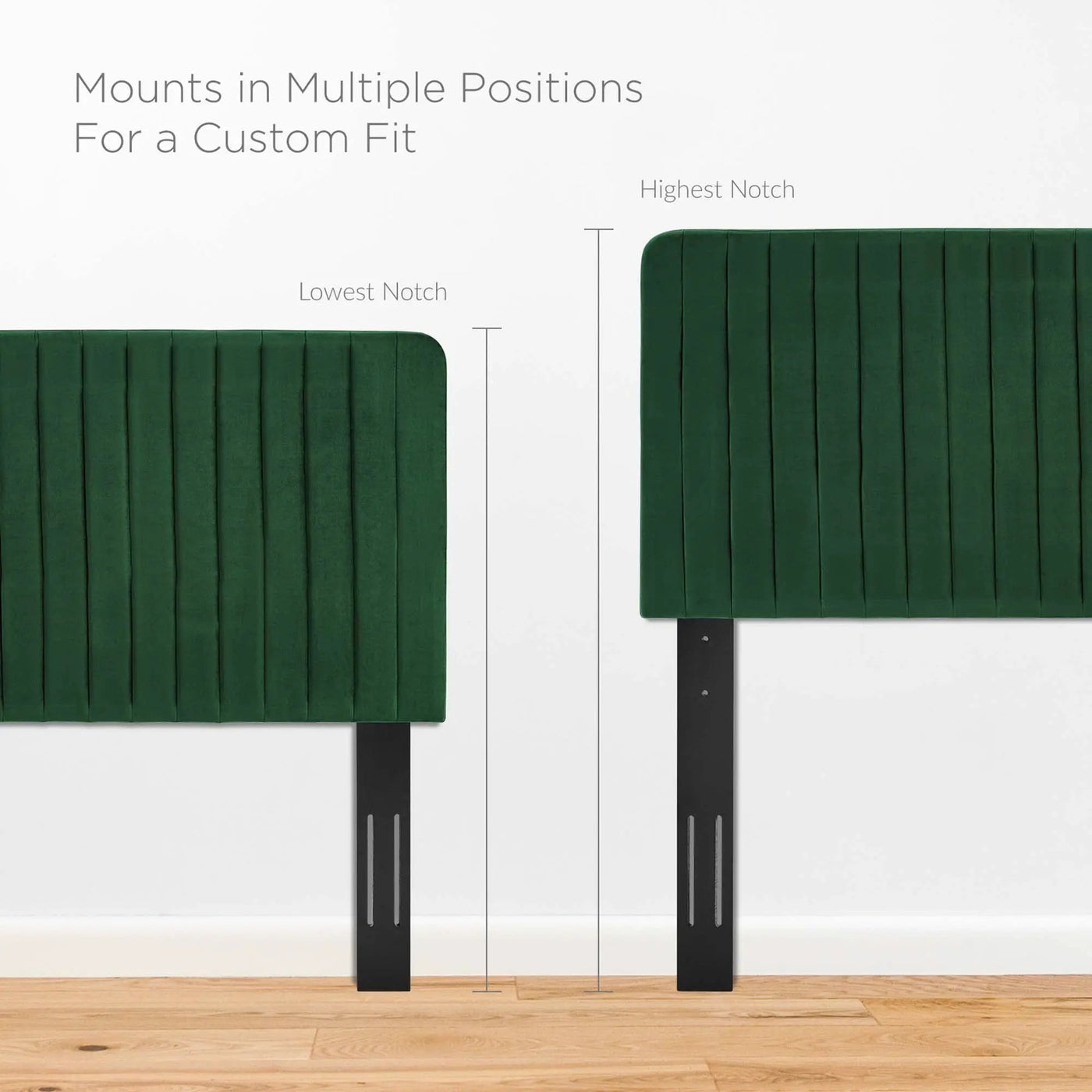 Milenna Channel Tufted Performance Velvet King/California King Headboard by HouseOfZazla