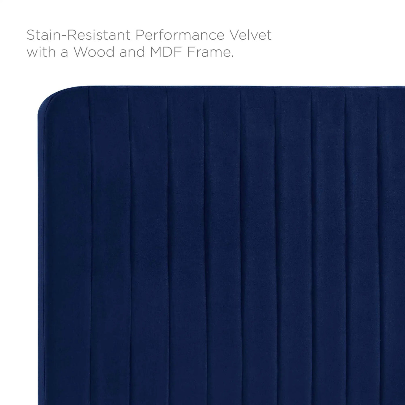 Milenna Channel Tufted Performance Velvet King/California King Headboard by HouseOfZazla