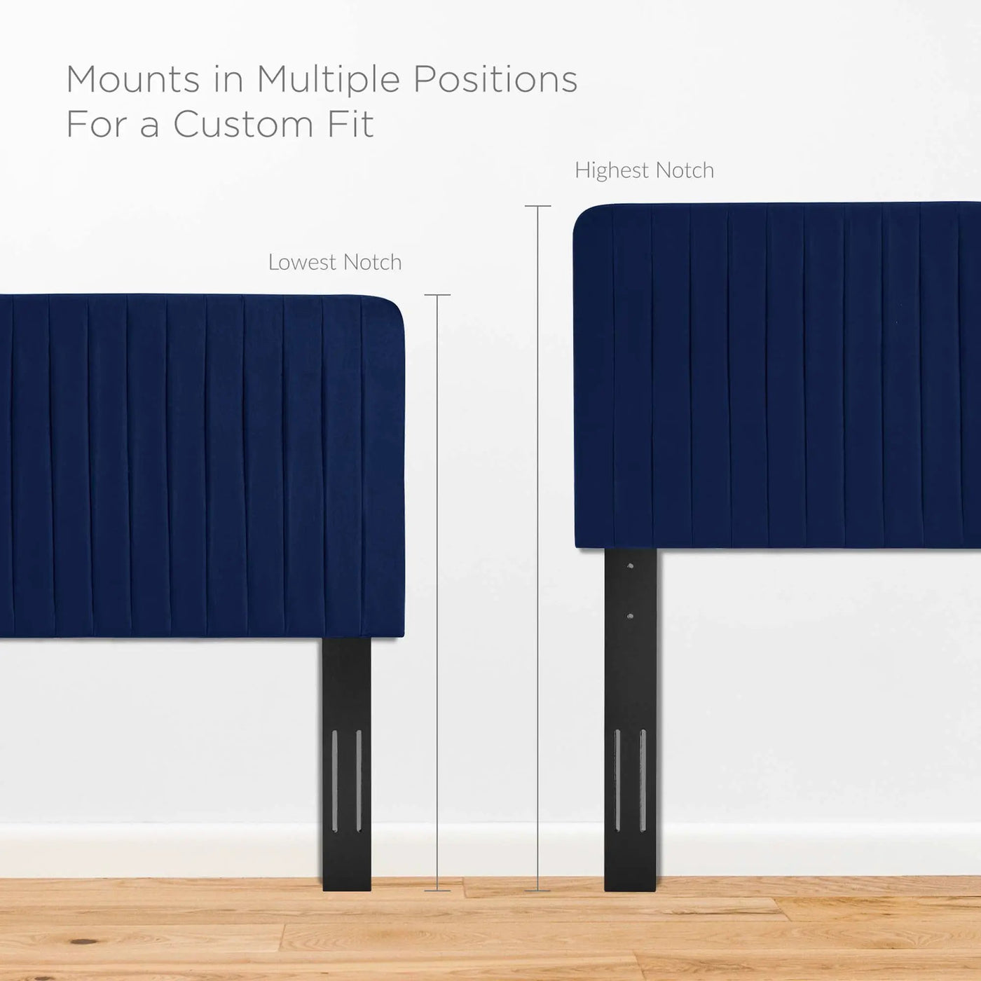 Milenna Channel Tufted Performance Velvet King/California King Headboard by HouseOfZazla