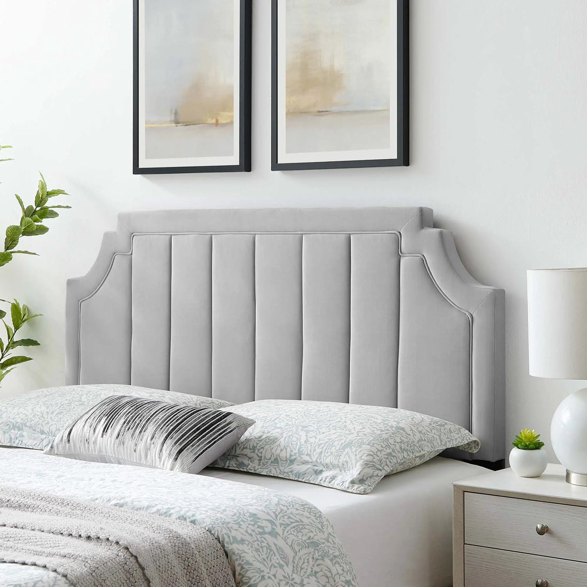 Alyona Channel Tufted Performance Velvet Twin Headboard by Modway by HouseOfZazla