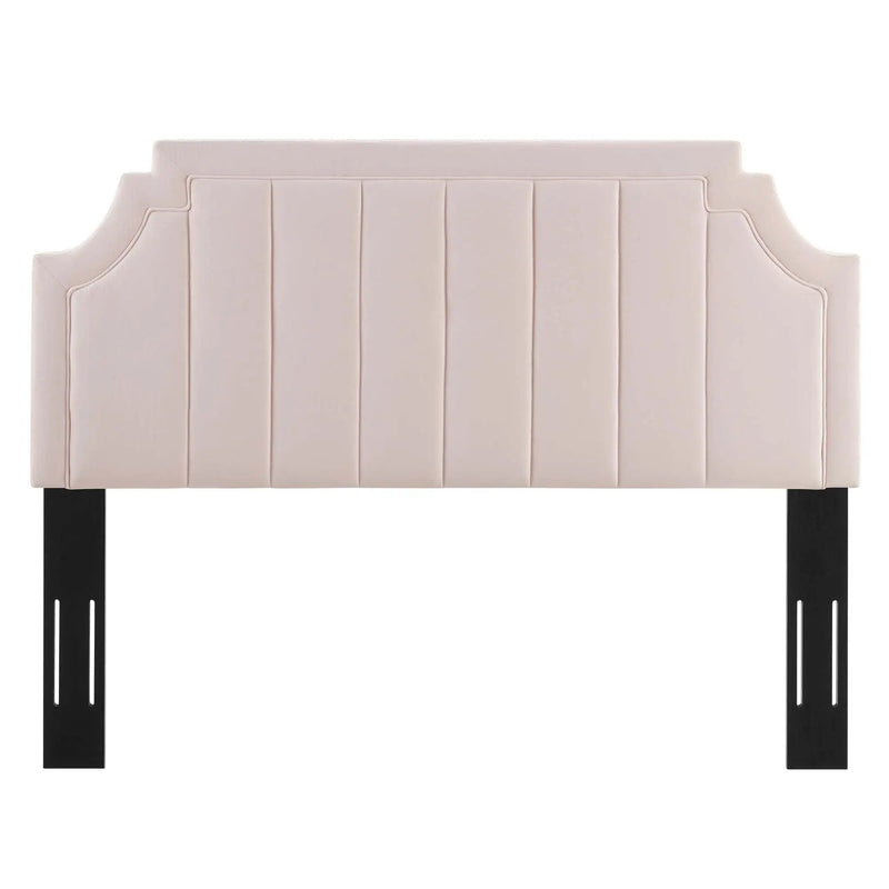 Alyona Channel Tufted Performance Velvet Full/Queen Headboard by HouseOfZazla