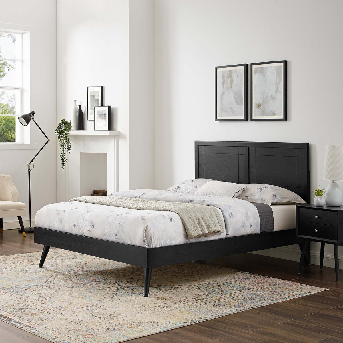 Marlee Wood Platform Bed With Splayed Legs by Modway, photo 8 of 40