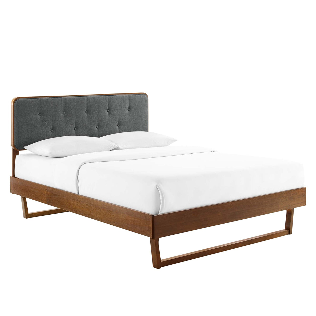 Bridgette Wood Queen Platform Bed With Angular Frame by Modway, photo 13 of 24