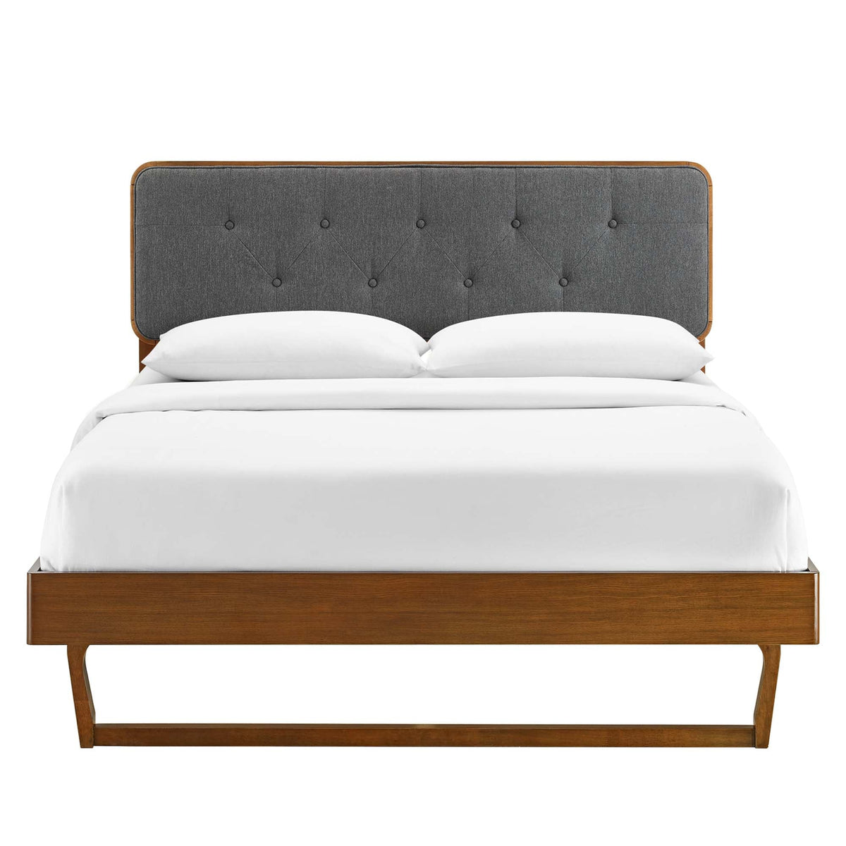 Bridgette Wood Queen Platform Bed With Angular Frame by Modway, photo 18 of 24