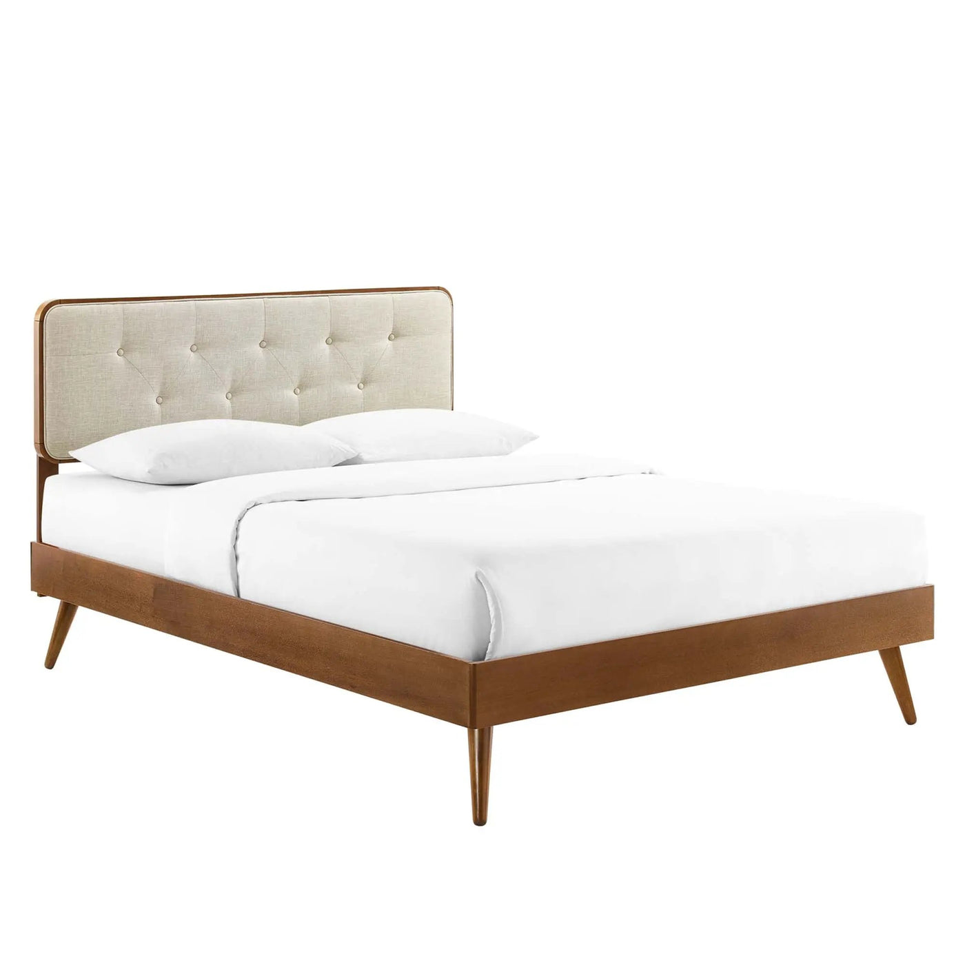 Bridgette Wood Queen Platform Bed with Splayed Legs by Modway by HouseOfZazla