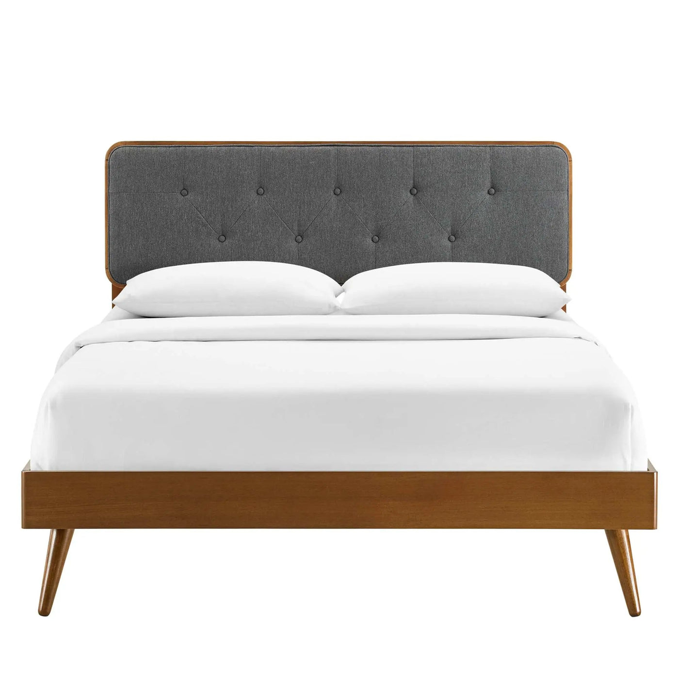 Bridgette Wood Queen Platform Bed with Splayed Legs by Modway by HouseOfZazla