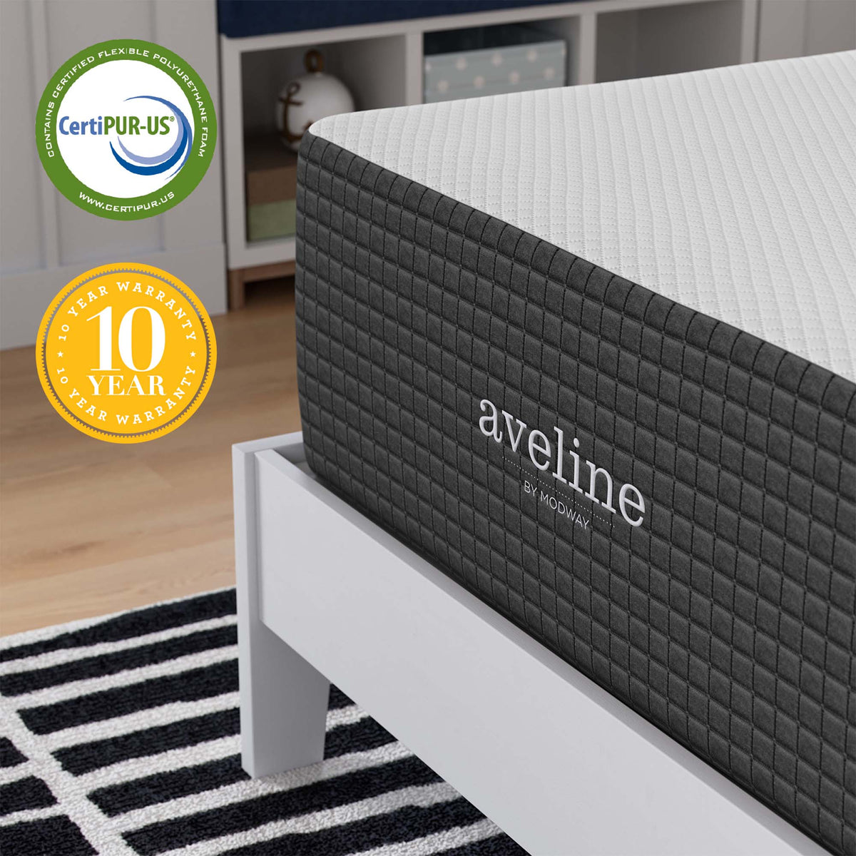 Aveline 14" Memory Foam Mattress by Modway, photo 5 of 41