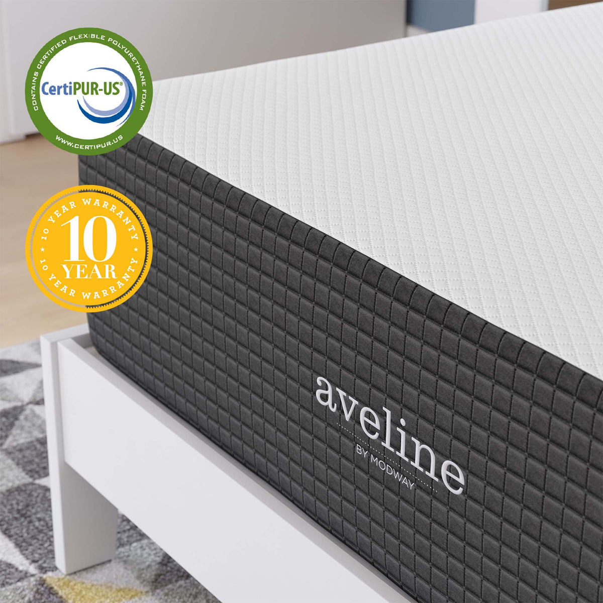 Aveline 14" Memory Foam Mattress by Modway, photo 25 of 41