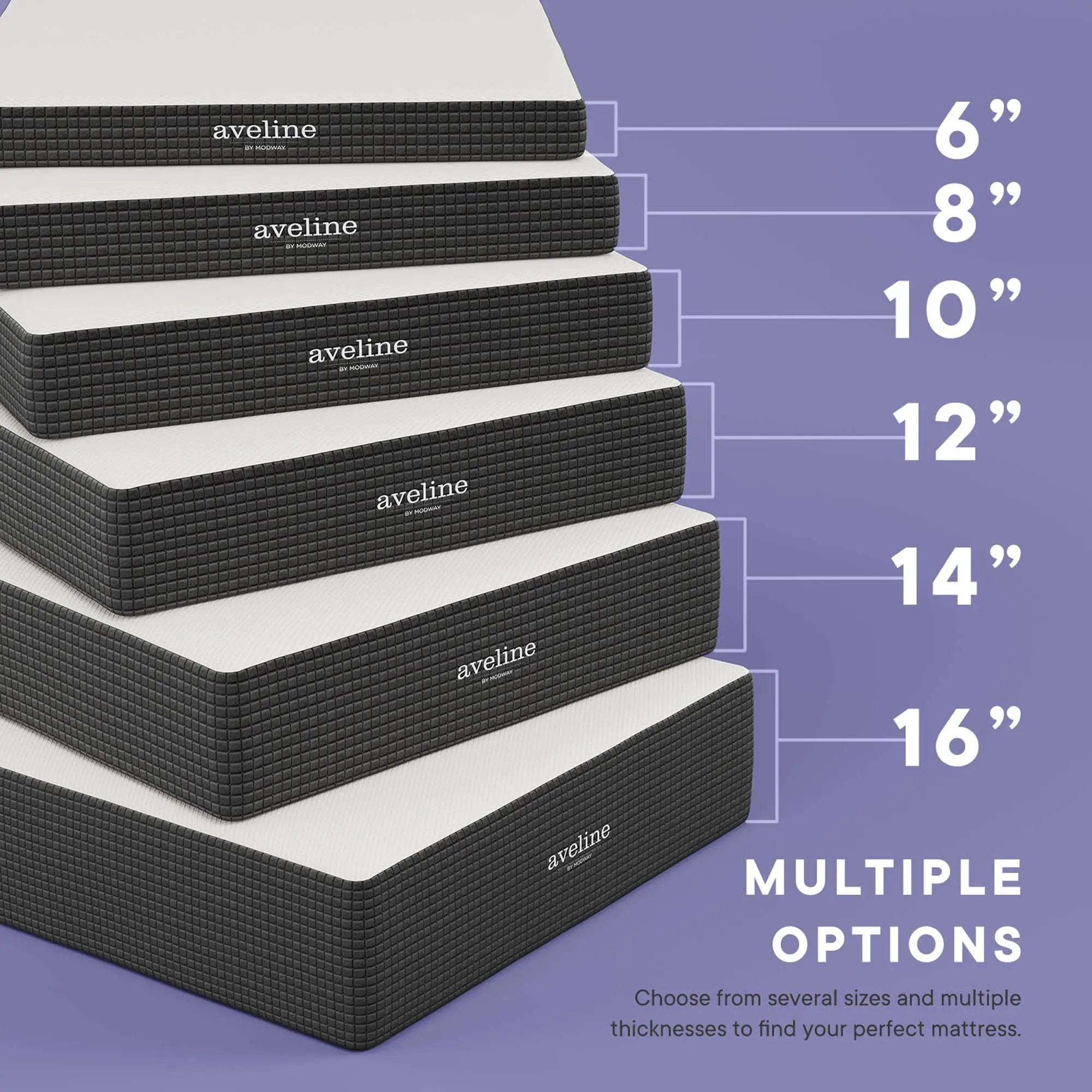 Aveline 16" Memory Foam Mattress by Modway by HouseOfZazla