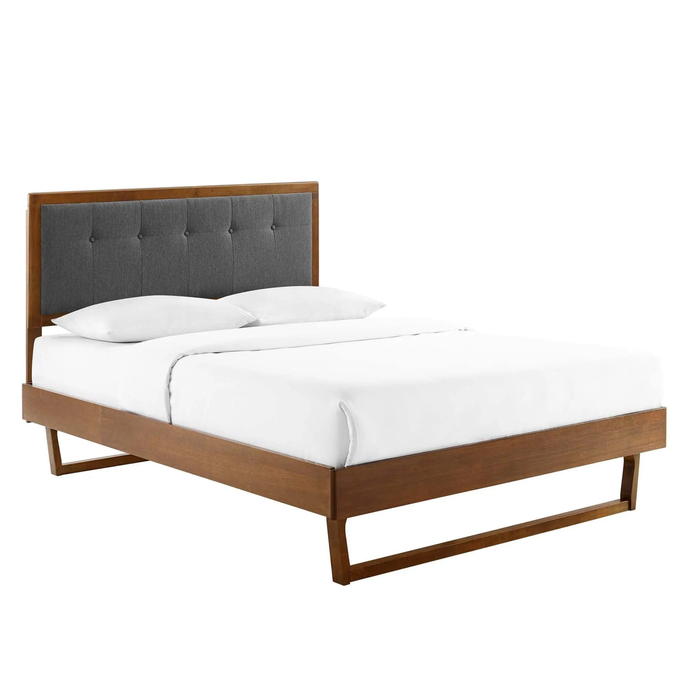 Willow Wood Full Platform Bed With Angular Frame by Modway by HouseOfZazla