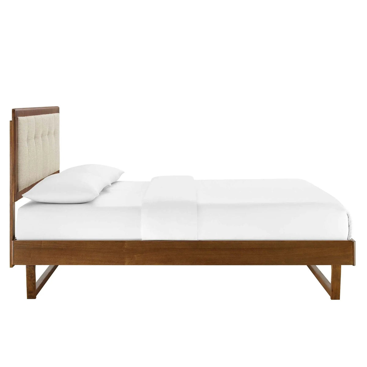 Willow Wood King Platform Bed with Angular Frame by Modway by HouseOfZazla