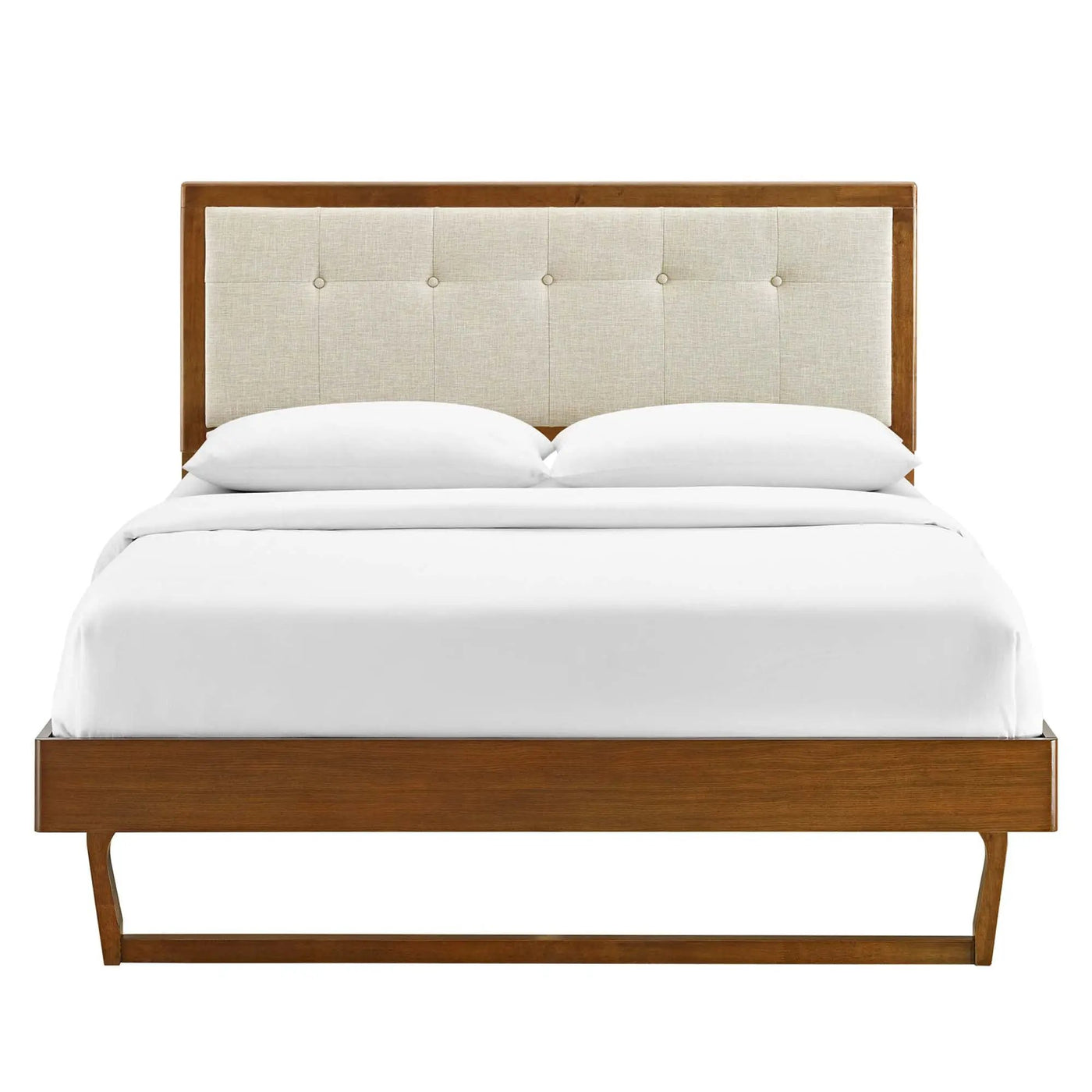 Willow Wood King Platform Bed with Angular Frame by Modway by HouseOfZazla