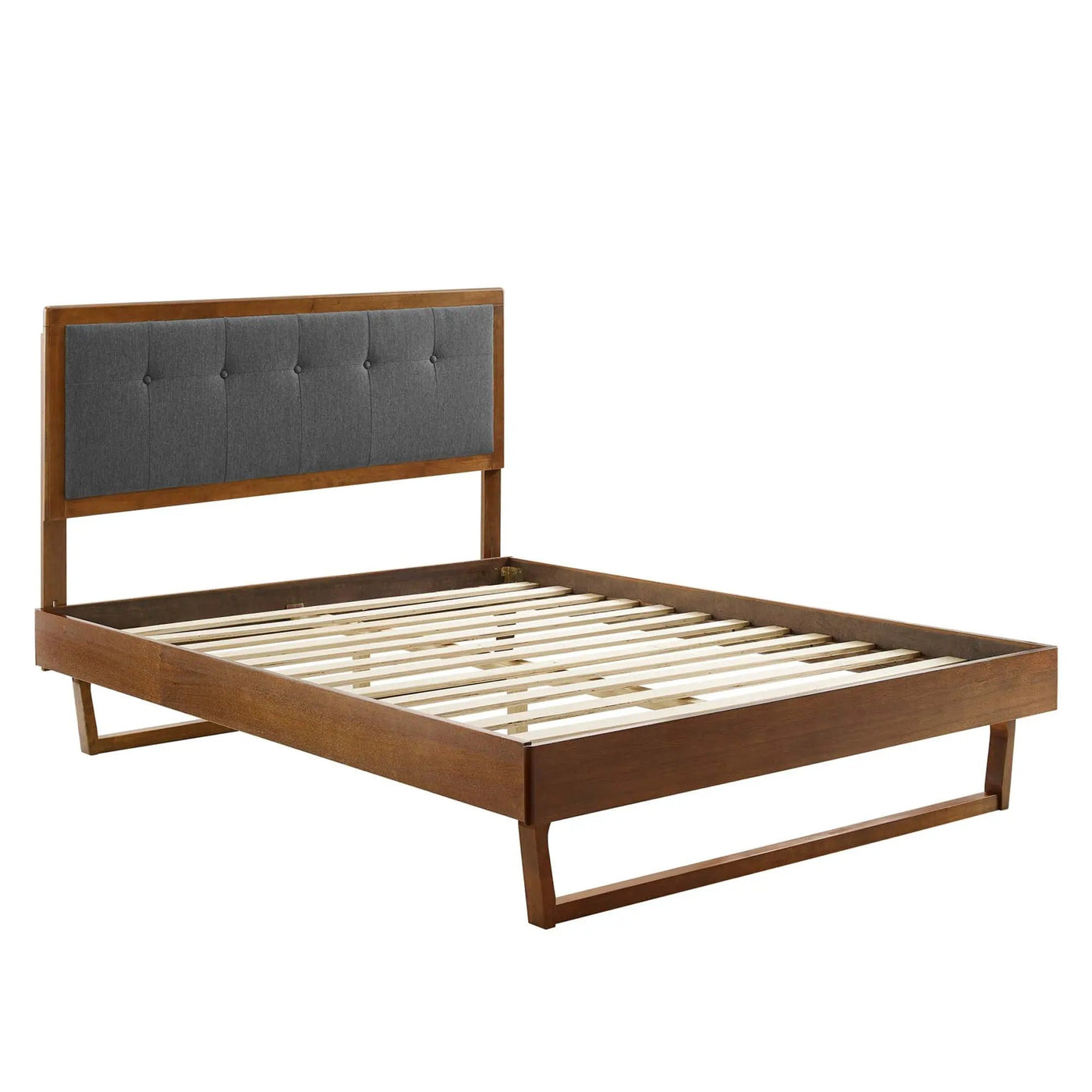 Willow Wood King Platform Bed with Angular Frame by Modway by HouseOfZazla
