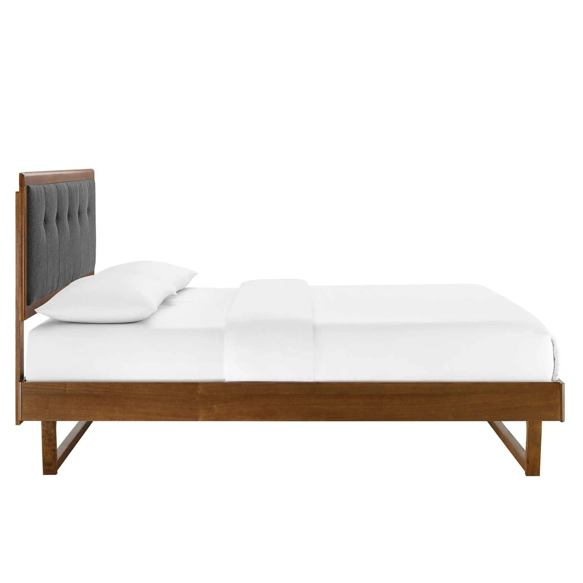 Willow Wood King Platform Bed with Angular Frame by Modway by HouseOfZazla