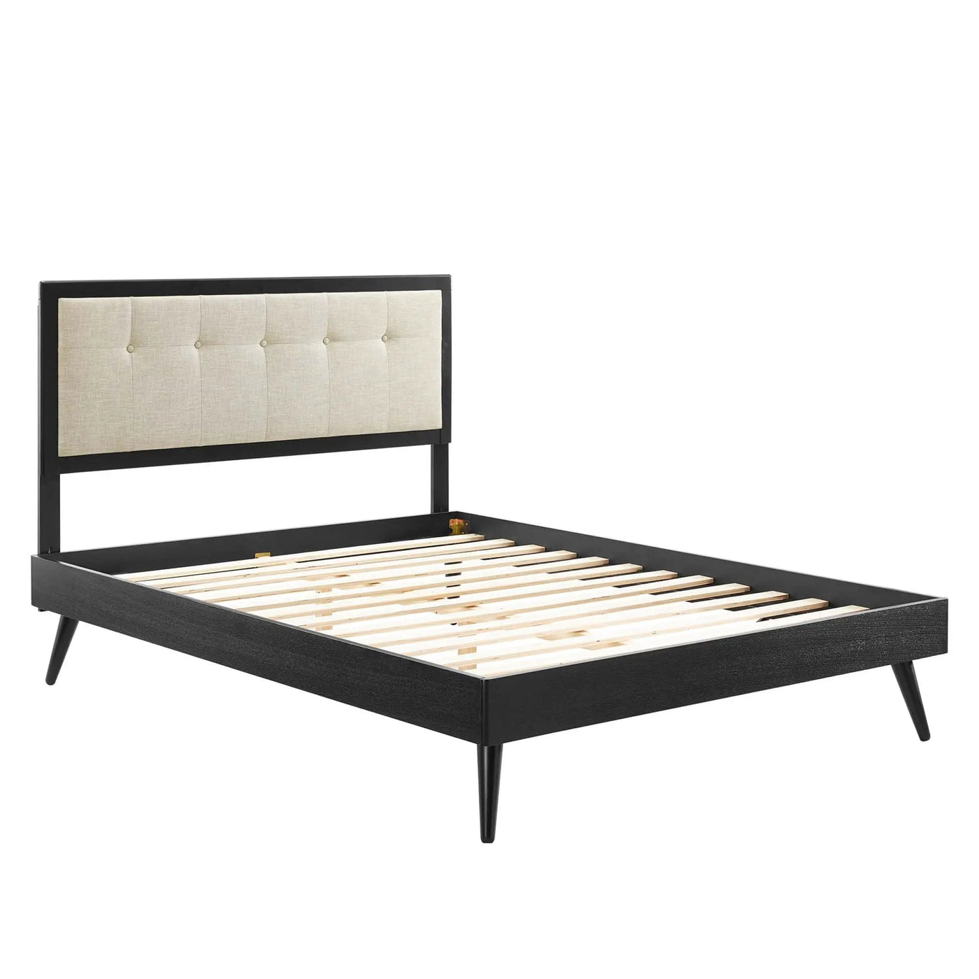 Willow Wood King Platform Bed With Splayed Legs by Modway by HouseOfZazla