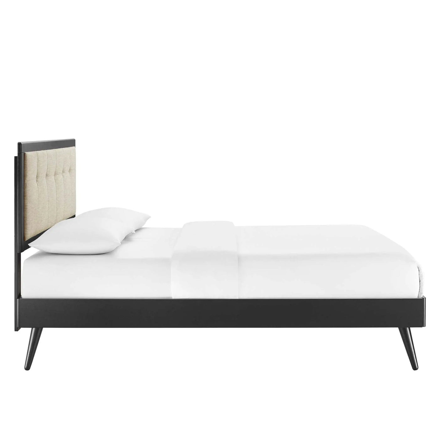 Willow Wood King Platform Bed With Splayed Legs by Modway by HouseOfZazla