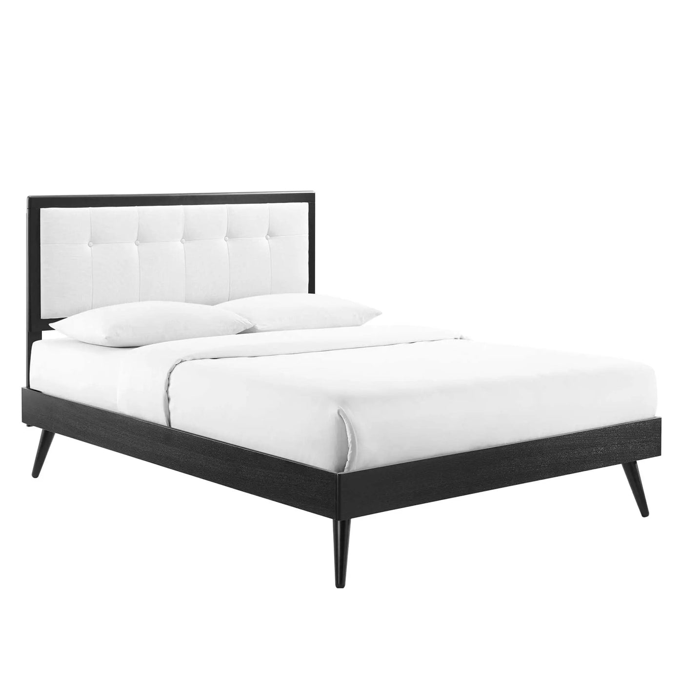Willow Wood King Platform Bed With Splayed Legs by Modway by HouseOfZazla