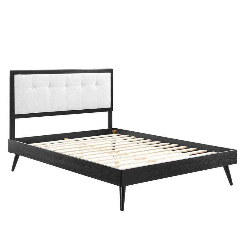 Willow Wood King Platform Bed With Splayed Legs by Modway by HouseOfZazla