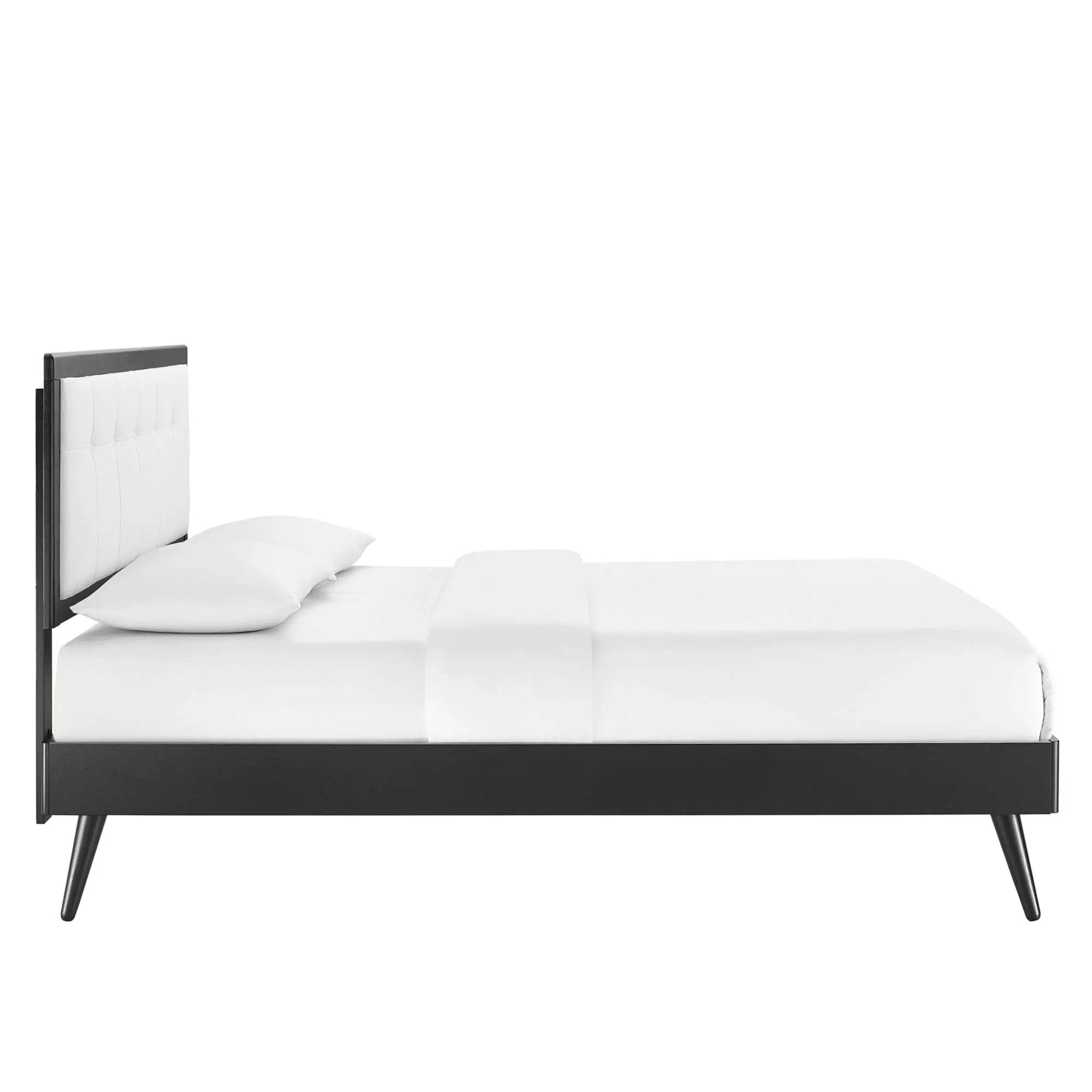 Willow Wood King Platform Bed With Splayed Legs by Modway by HouseOfZazla