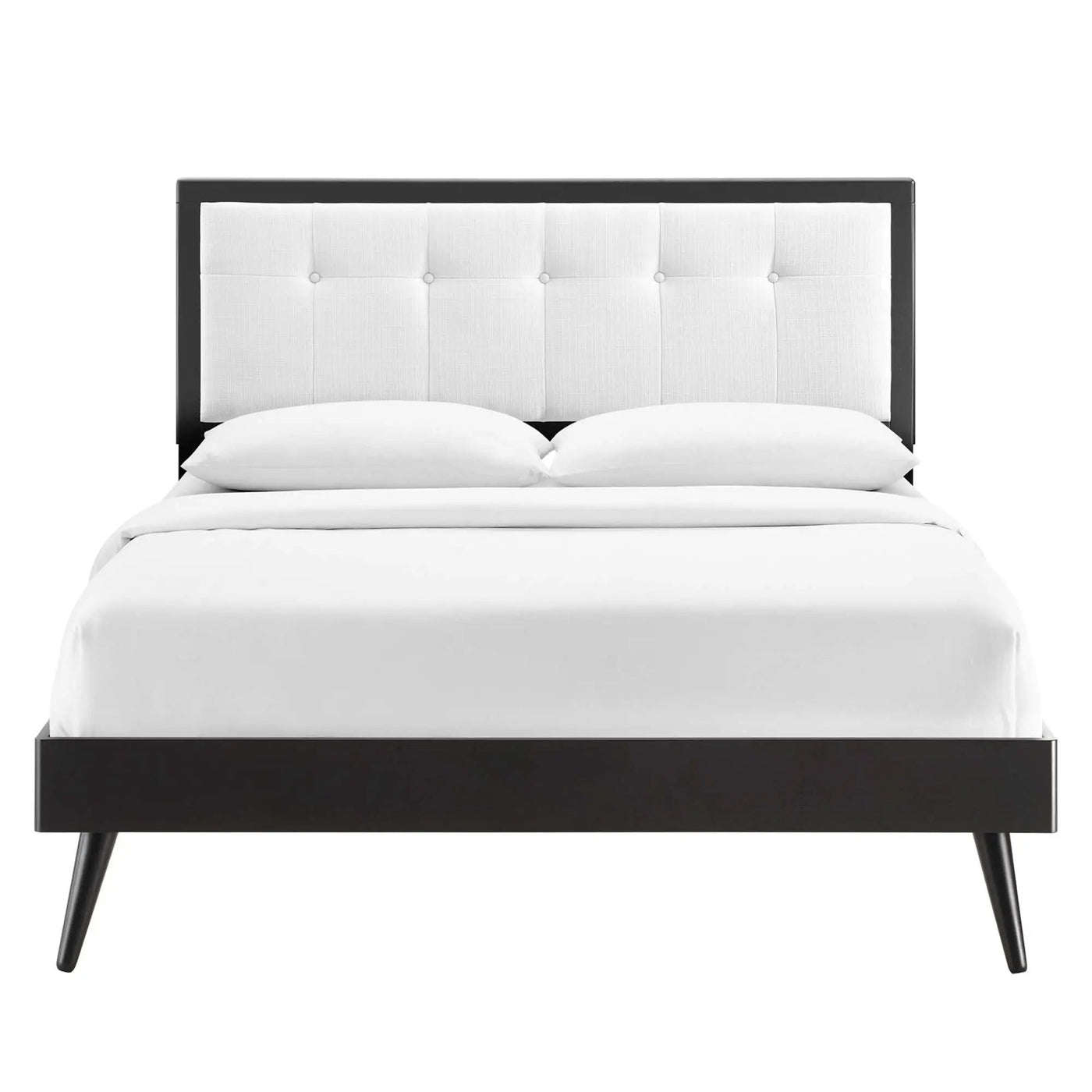 Willow Wood King Platform Bed With Splayed Legs by Modway by HouseOfZazla