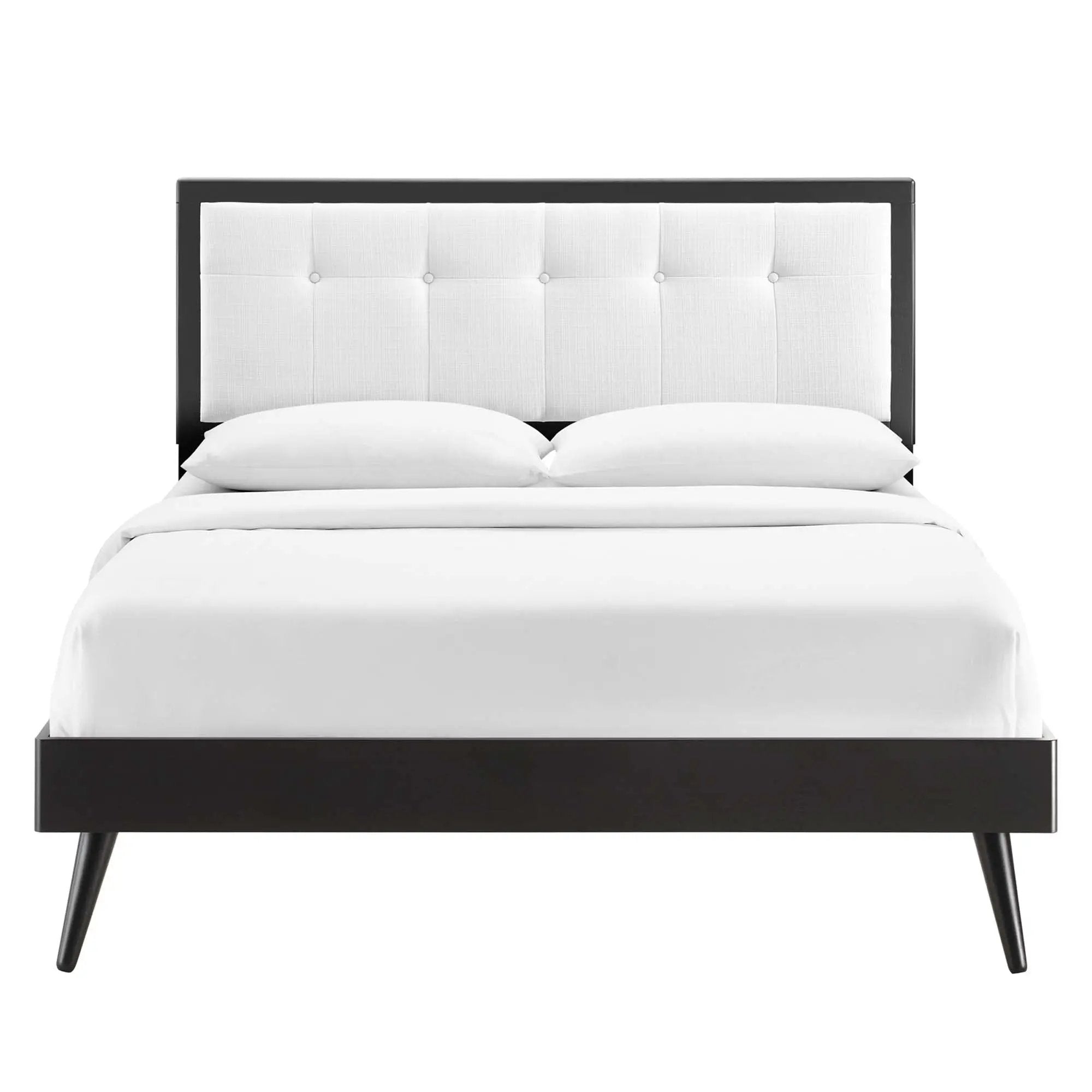 Willow Wood King Platform Bed With Splayed Legs by Modway by HouseOfZazla