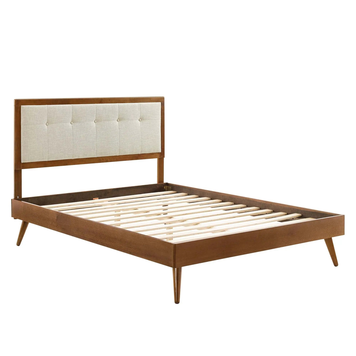 Willow Wood King Platform Bed With Splayed Legs by Modway by HouseOfZazla