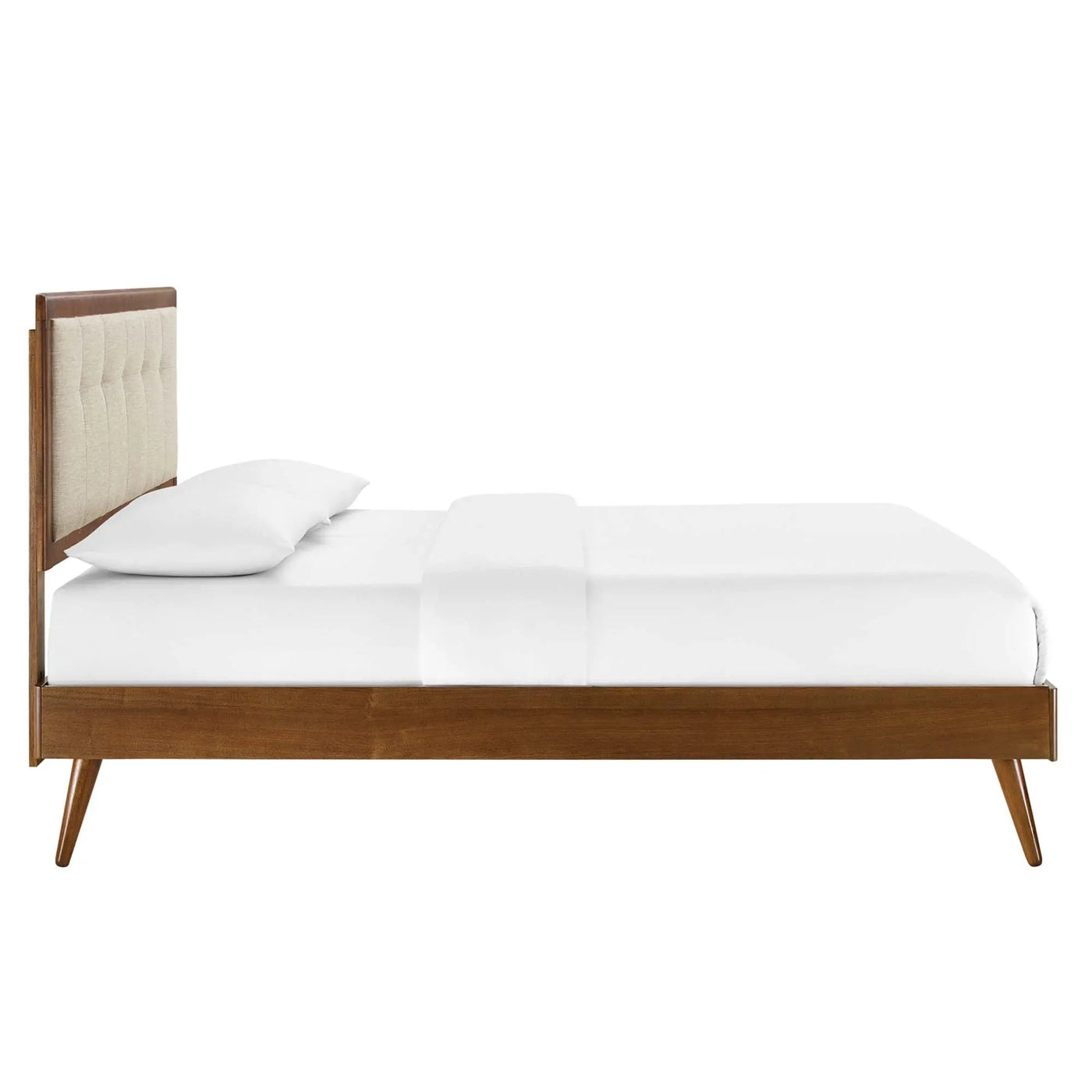 Willow Wood King Platform Bed With Splayed Legs by Modway by HouseOfZazla