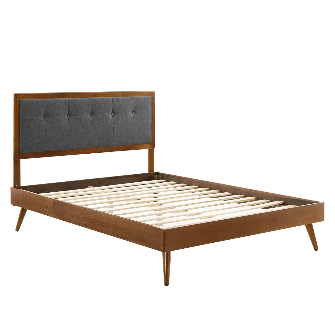 Willow Wood King Platform Bed With Splayed Legs by Modway by HouseOfZazla